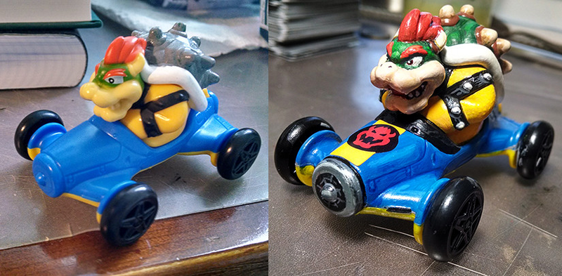 Illustration for article titled McDonald's Happy Meal Customer Gives Bowser A New Paint Job
